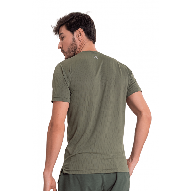 Camiseta Masculina B.ON Dry Basic Verde Militar - 24270600