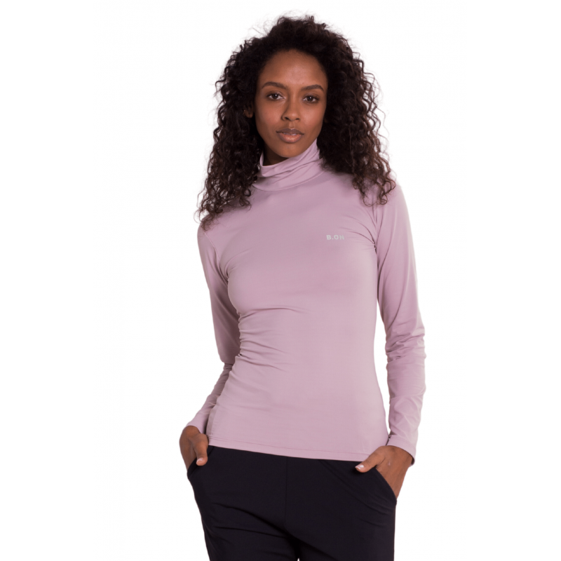 Camiseta Feminina B.ON Winter Nude Lilás - 24270405